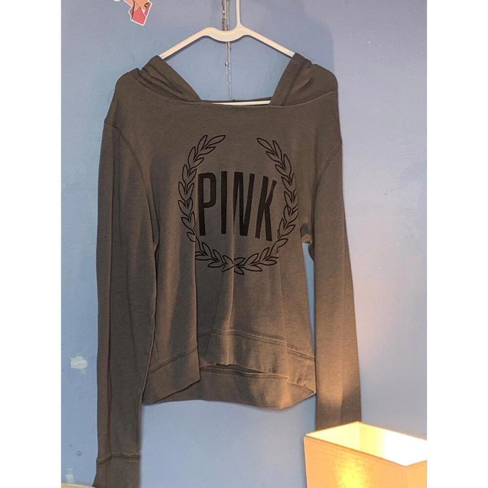 Medium PINK gray hoodie: Same/Next Day Shipping Available​​​